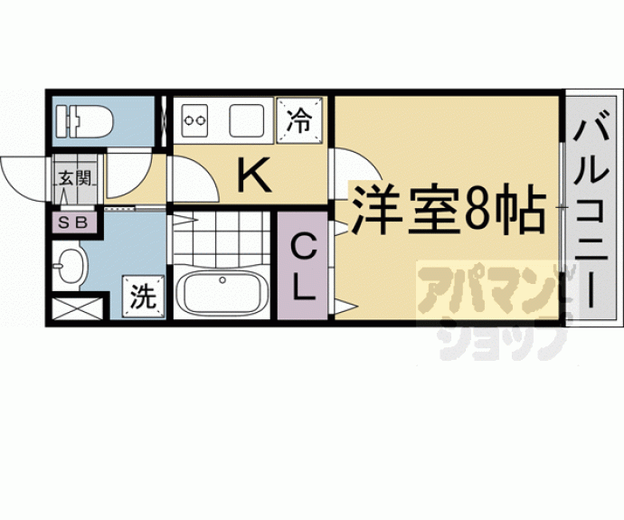 【アムール吉田中大路】間取