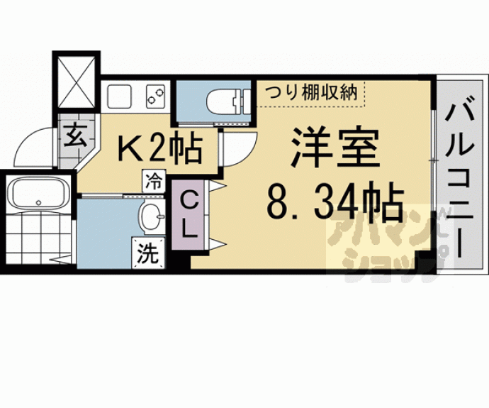 【ウイングス千本丸太町】間取