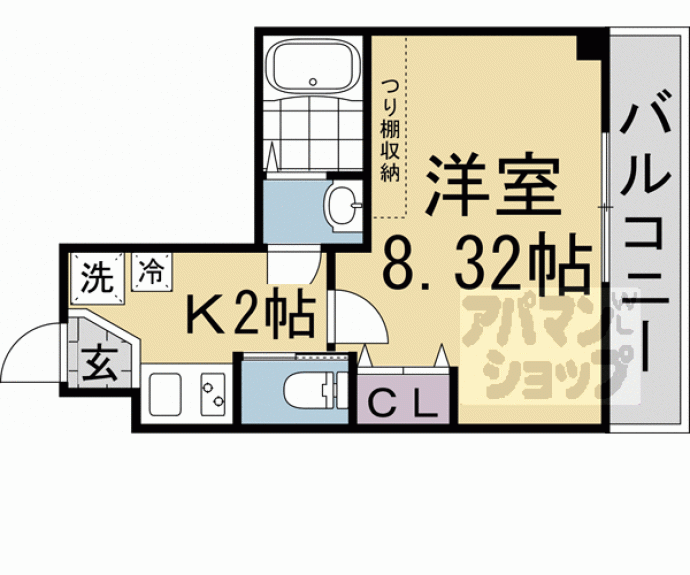 【ウイングス千本丸太町】間取