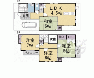 【深草十九軒町貸家】