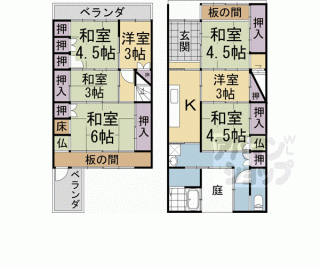 【相国寺門前町６７０－９　貸家】