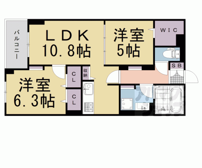 【フェリーチェ　壱番館】間取