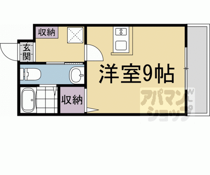 【フラッティ北山】間取