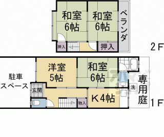 【梅津北浦町貸家】