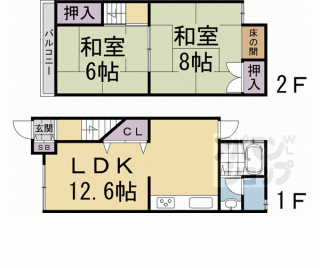 【久我本町８－６５貸家】