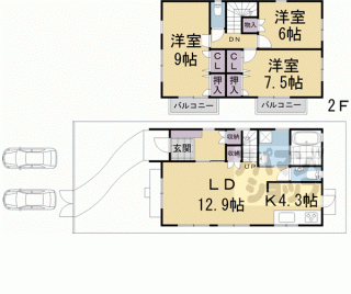 【下鴨貴船町８６－２貸家】