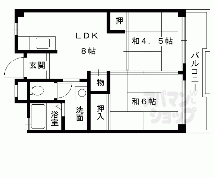 【豊和マンション稲荷】間取