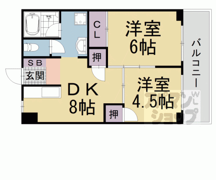 【豊和マンション稲荷】間取