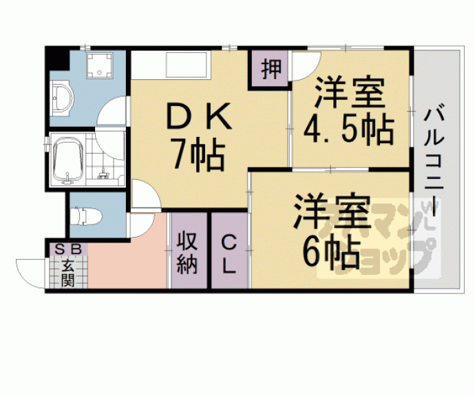 【豊和マンション稲荷】間取