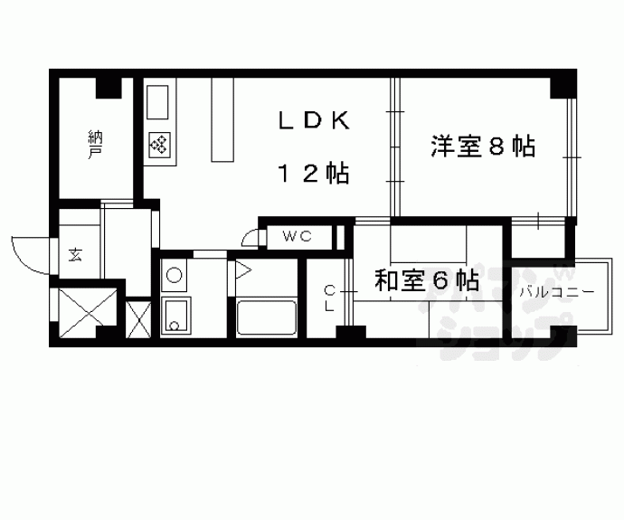 【エスポワール桃栄】間取