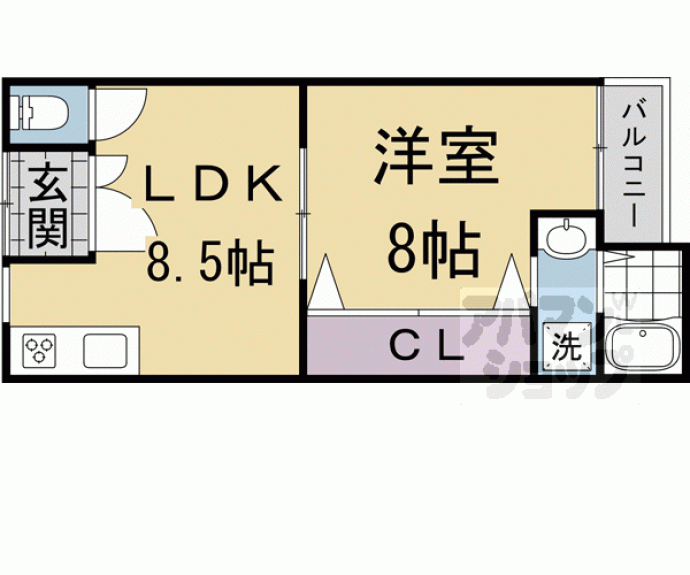 【鶴山町平屋】間取