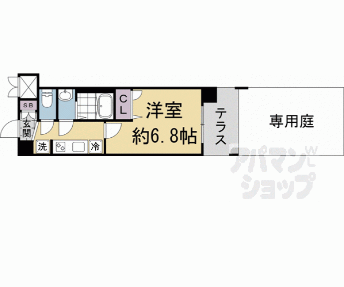 【ソルテラス京都西大路　郁】間取