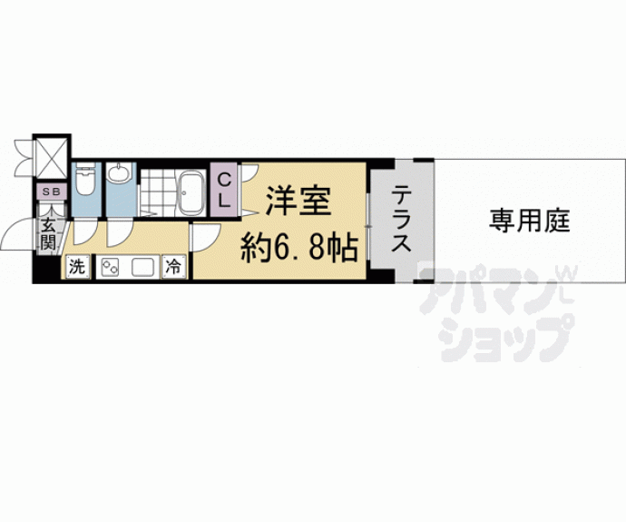 【ソルテラス京都西大路　郁】間取