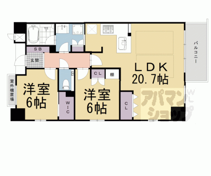 【イーグルコート京都御所南】間取