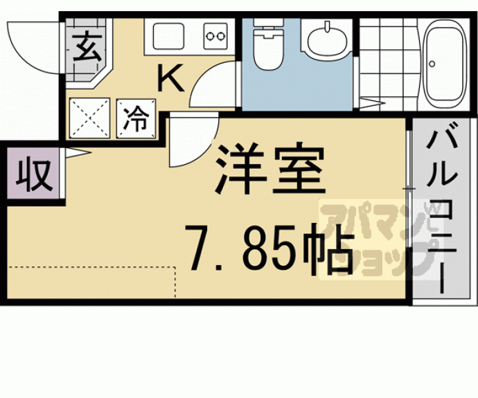 【グラン堀川今出川】間取