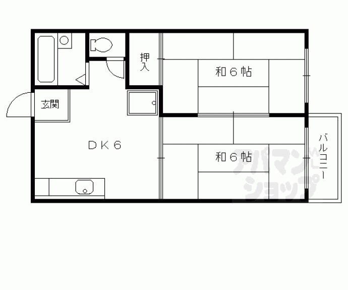 【ハイツラントレ池上】間取