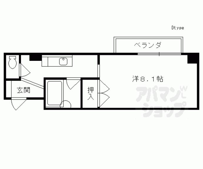 【エルデ桃山　（２．３階）】間取