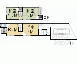 【衣笠開キ町３６－６貸家】