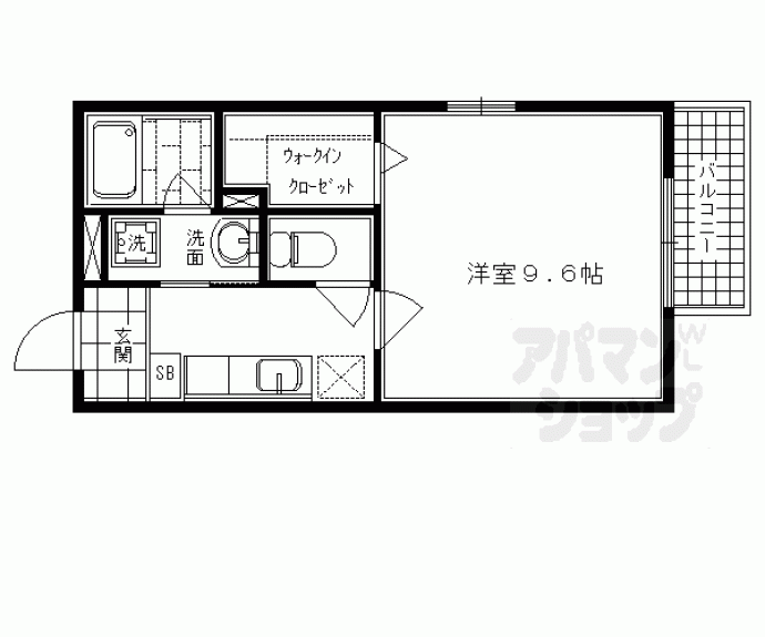 【カノン円町】間取