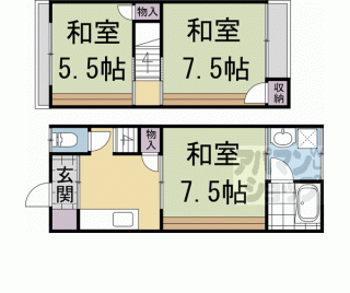 【鷹峯藤林町１－６２貸家】