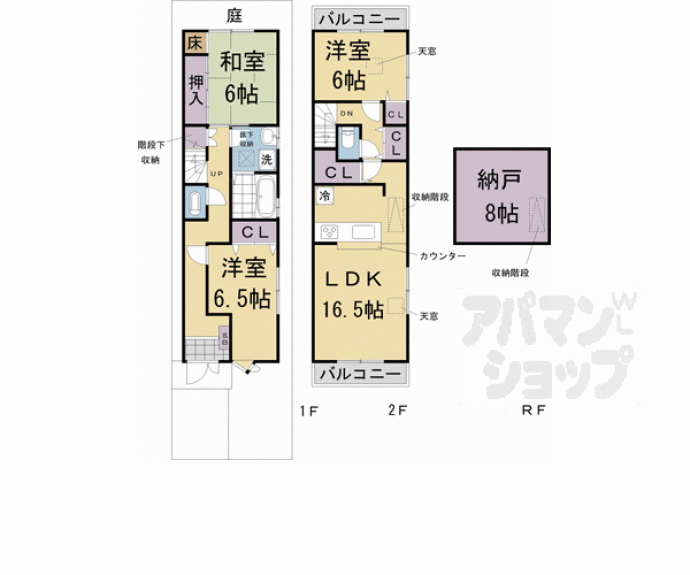 【紫野宮東町貸家】間取