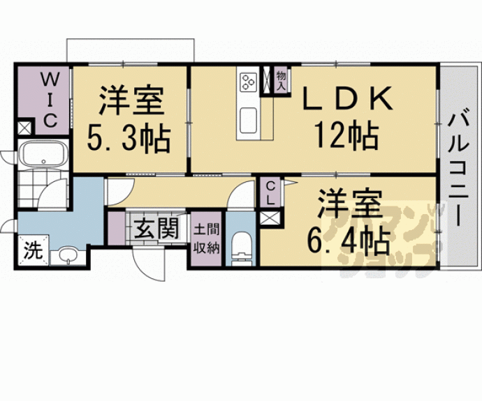 【シャーメゾン森ヶ前】間取