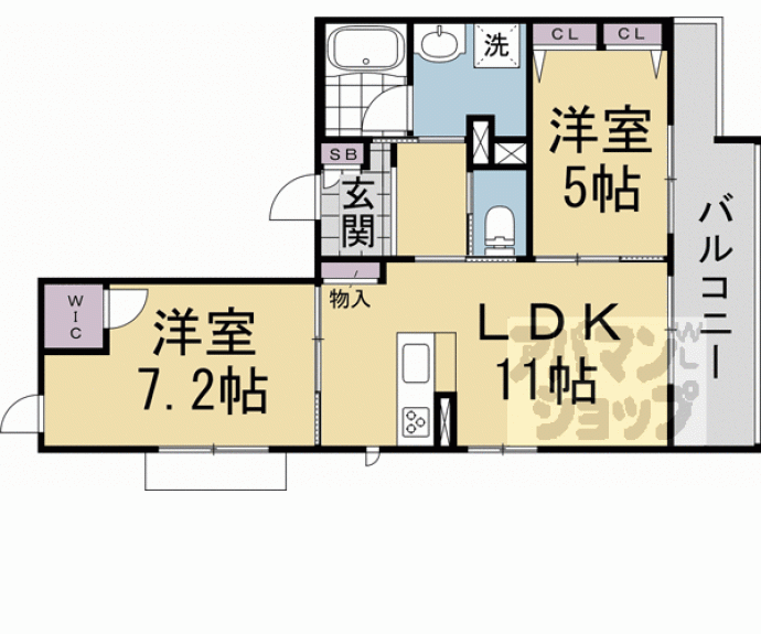 【シャーメゾン森ヶ前】間取