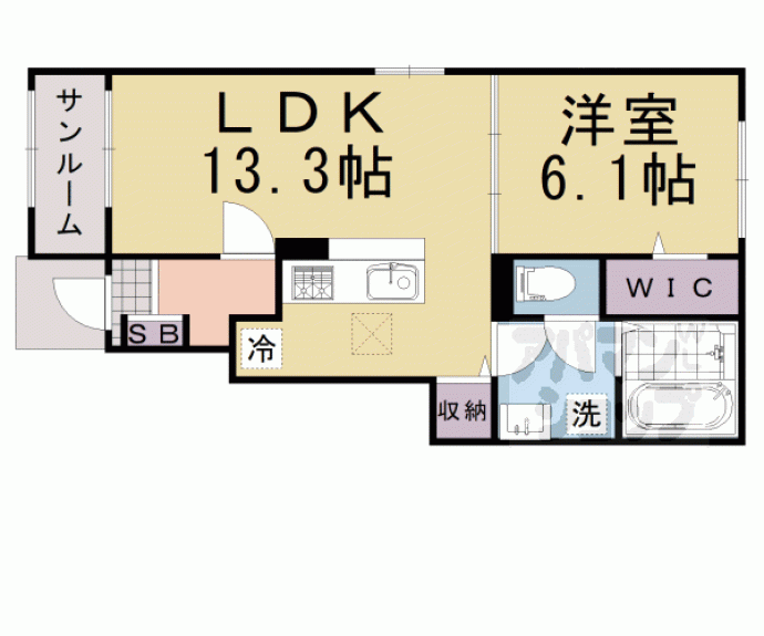 【プレジール山崎】間取