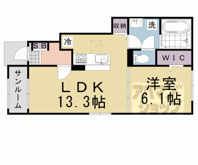 【プレジール山崎】間取