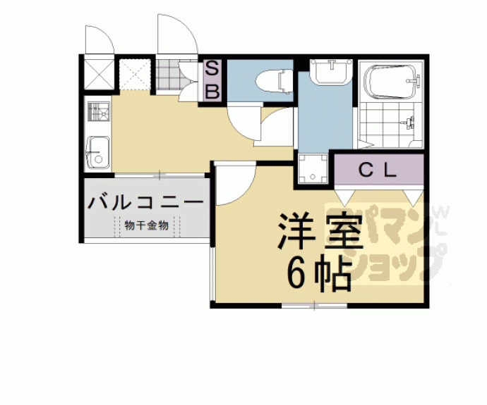 【ソルテラス四条大宮】間取