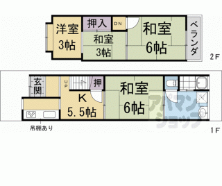 【梅津罧原町２７－１７貸家】