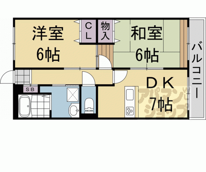 【サンパレス桂川】間取