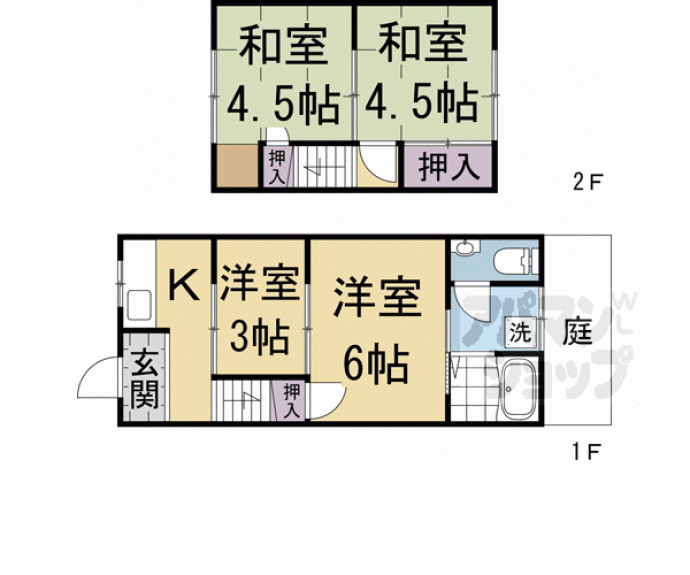 【百合ヶ本町貸家】間取