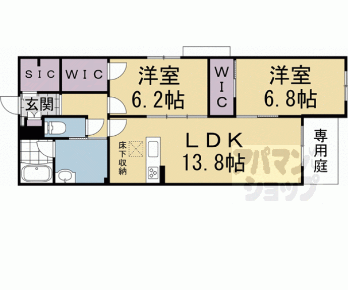 【シャーメゾン京都旧二条】間取