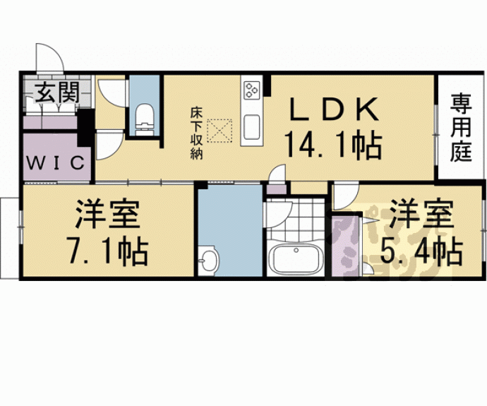 【シャーメゾン京都旧二条】間取