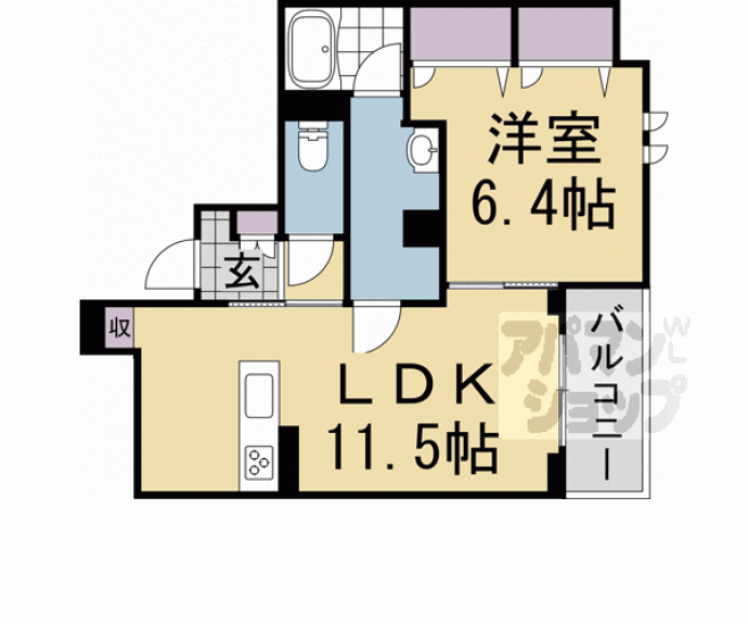 【シャーメゾン京都旧二条】間取