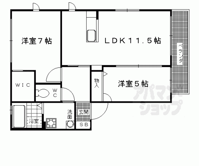 【エバーグレース音羽Ⅲ】間取