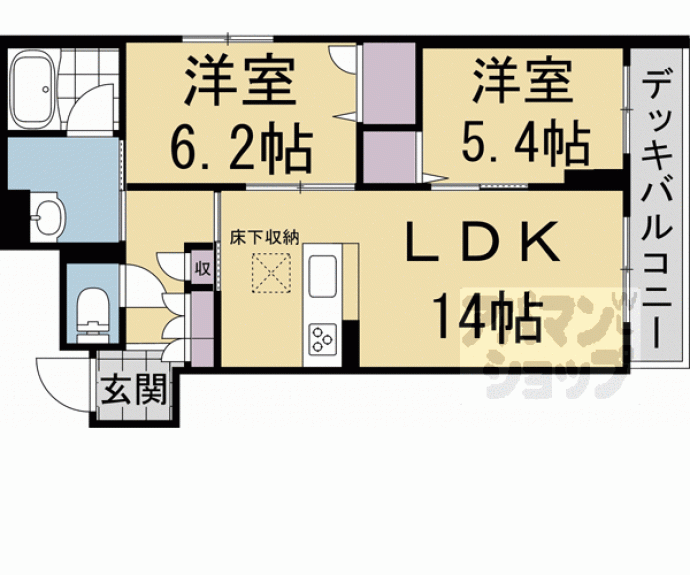 【シャーメゾン烏丸五条】間取