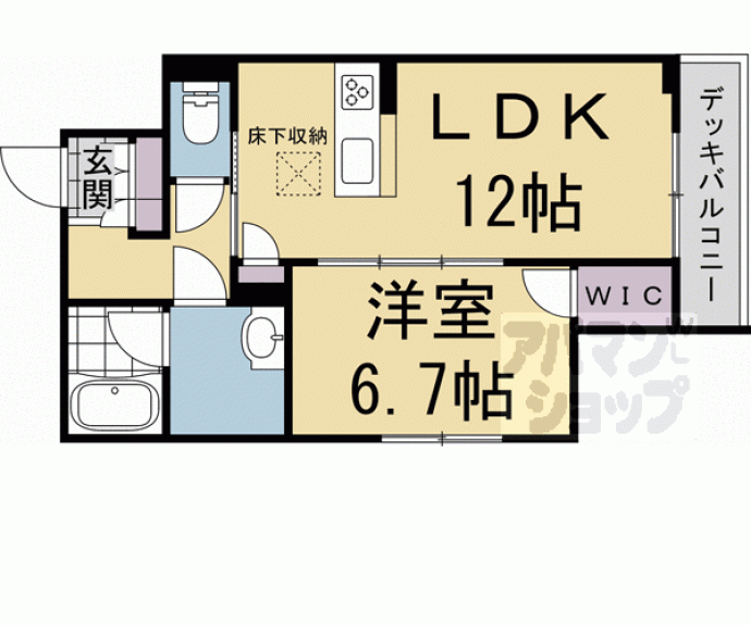 【シャーメゾン烏丸五条】間取