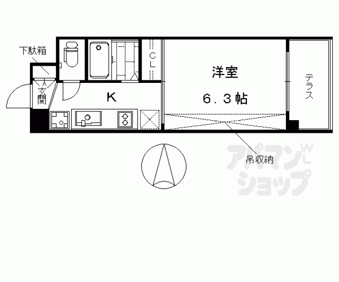 【アクアプレイス京都東寺】間取