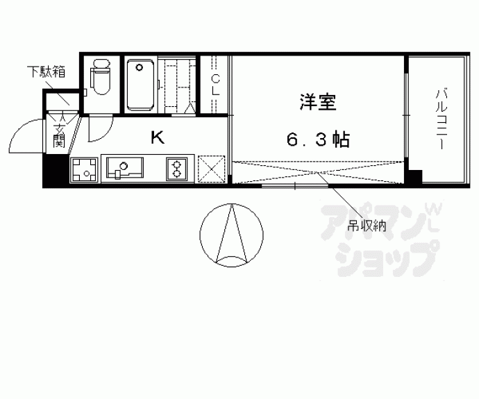 【アクアプレイス京都東寺】間取