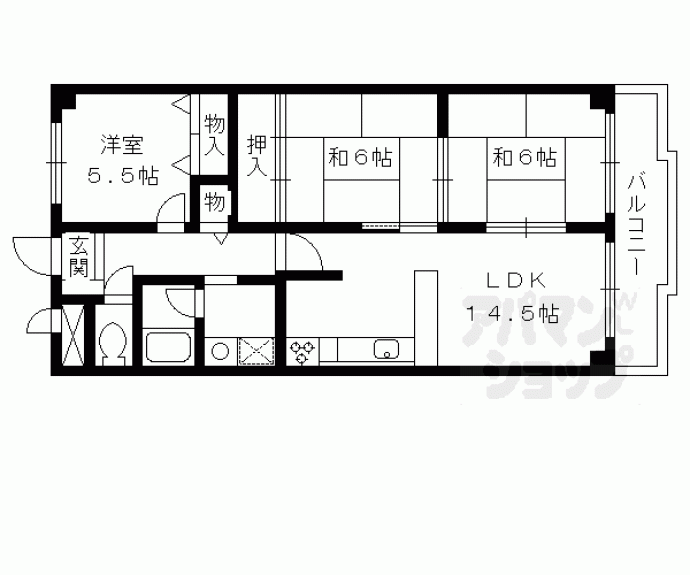 【ラポート折坂】間取