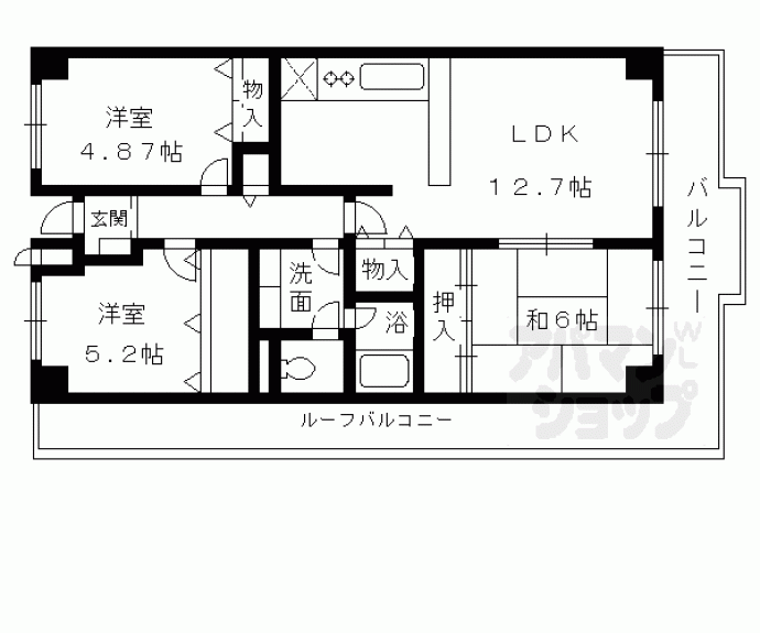 【プレスティージ黄檗】間取