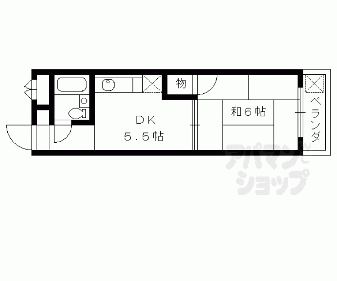 【安井マンション】間取