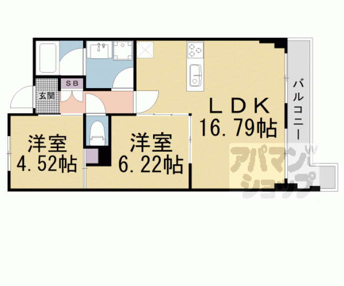 【パデシオン宇治木幡】間取