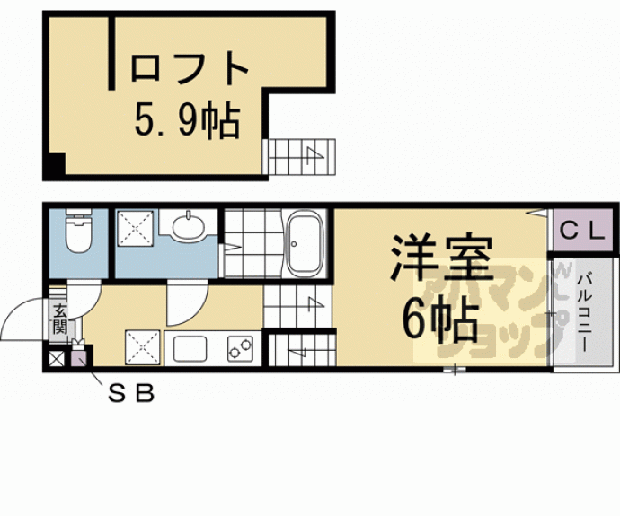 【プランドールＳ花園寺ノ前町】間取