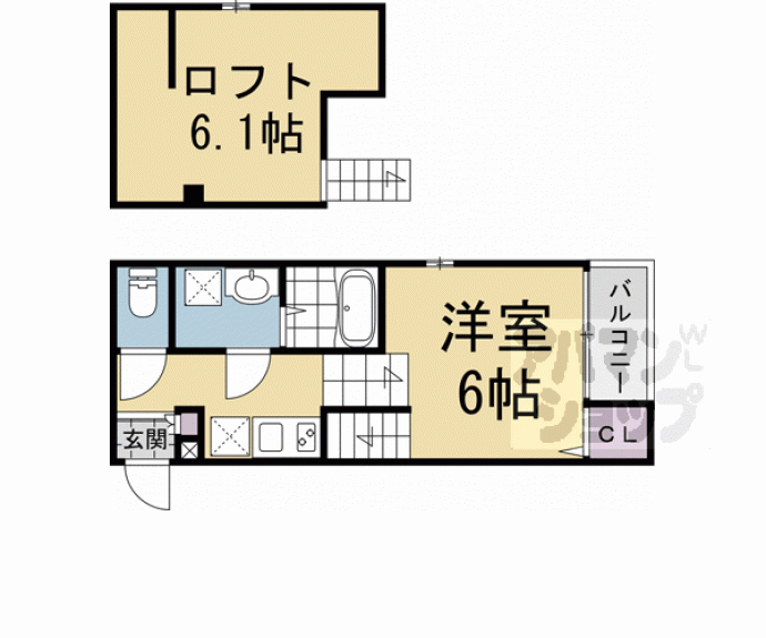 【プランドールＳ花園寺ノ前町】間取