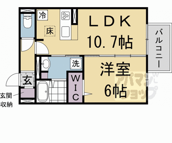 【ソーニョ西京極】間取