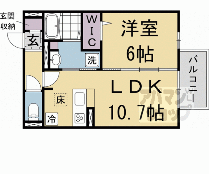 【ソーニョ西京極】間取