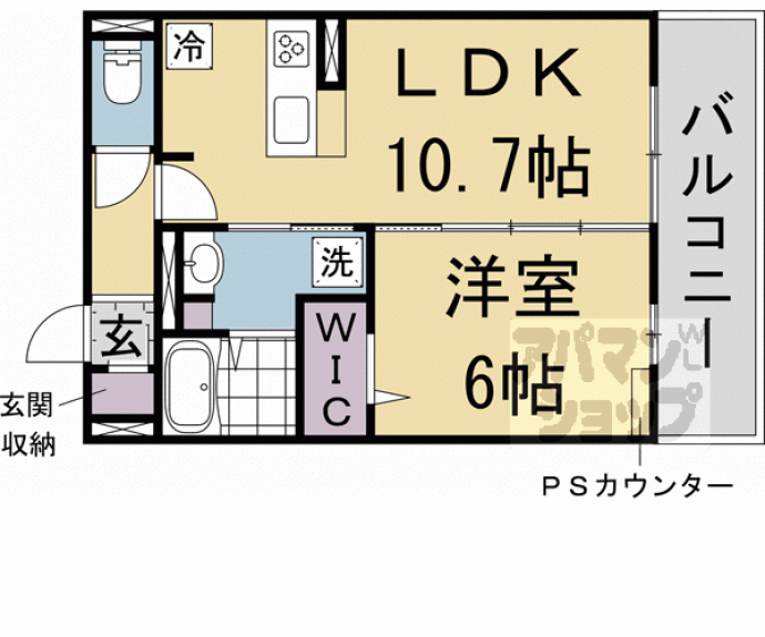 【ソーニョ西京極】間取